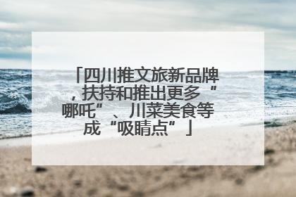 四川推文旅新品牌，扶持和推出更多“哪吒”、川菜美食等成“吸睛点”