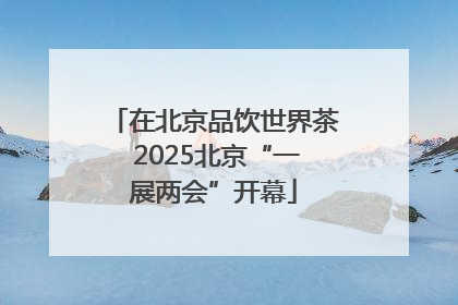在北京品饮世界茶 2025北京“一展两会”开幕