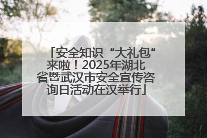 安全知识“大礼包”来啦！2025年湖北省暨武汉市安全宣传咨询日活动在汉举行