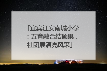 宜宾江安南城小学：五育融合结硕果，社团展演亮风采