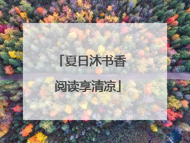 夏日沐书香 阅读享清凉