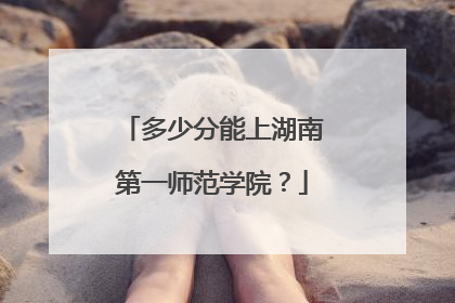 多少分能上湖南第一师范学院？