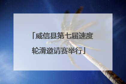 威信县第七届速度轮滑邀请赛举行