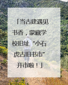 当古建遇见书香，蒙藏学校旧址“小石虎古旧书市”开市啦！