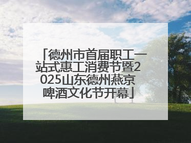 德州市首届职工一站式惠工消费节暨2025山东德州燕京啤酒文化节开幕