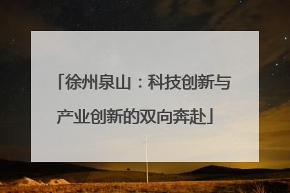 徐州泉山：科技创新与产业创新的双向奔赴