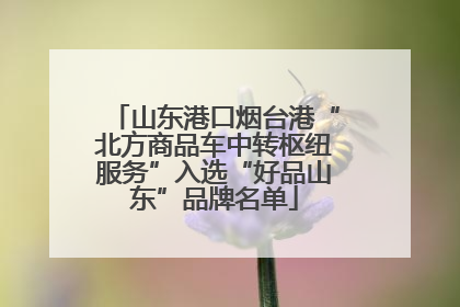 山东港口烟台港“北方商品车中转枢纽服务”入选“好品山东”品牌名单