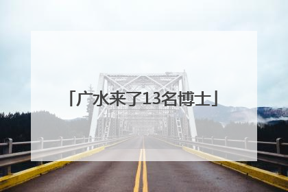 广水来了13名博士