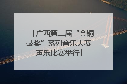 广西第二届“金铜鼓奖”系列音乐大赛声乐比赛举行