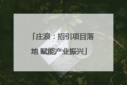 庄浪：招引项目落地 赋能产业振兴
