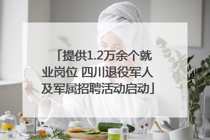 提供1.2万余个就业岗位 四川退役军人及军属招聘活动启动