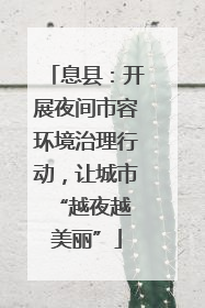 息县：开展夜间市容环境治理行动，让城市 “越夜越美丽”