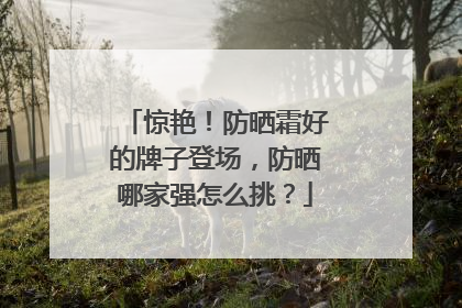 惊艳！防晒霜好的牌子登场，防晒哪家强怎么挑？