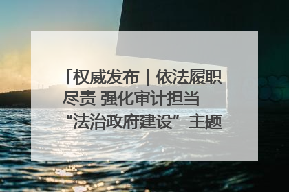 权威发布｜依法履职尽责 强化审计担当 “法治政府建设”主题系列新闻发布会市审计局专场召开