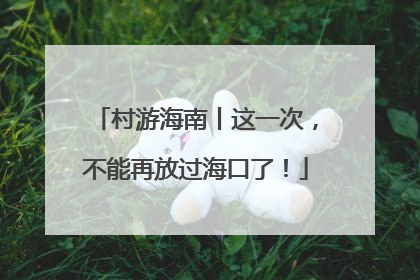 村游海南丨这一次，不能再放过海口了！