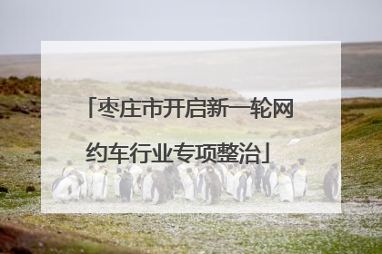 枣庄市开启新一轮网约车行业专项整治