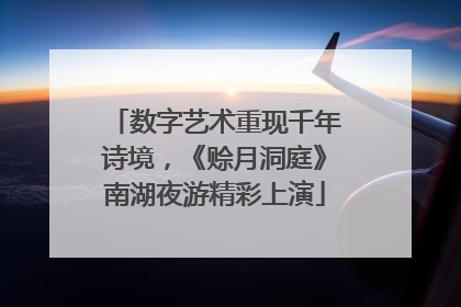 数字艺术重现千年诗境，《赊月洞庭》南湖夜游精彩上演