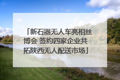 新石器无人车亮相丝博会 签约四家企业共拓陕西无人配送市场