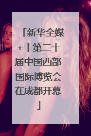 新华全媒+丨第二十届中国西部国际博览会在成都开幕