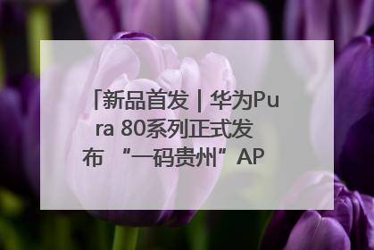 新品首发｜华为Pura 80系列正式发布 “一码贵州”APP抢先开售！