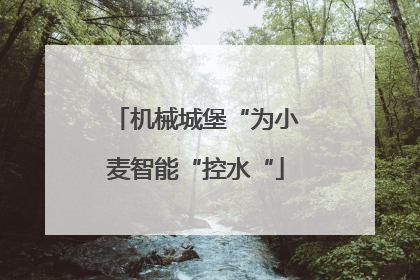 机械城堡“为小麦智能“控水“