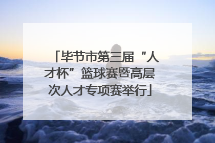 毕节市第三届“人才杯”篮球赛暨高层次人才专项赛举行