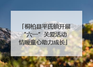 桐柏县平氏镇开展“六一”关爱活动 情暖童心助力成长