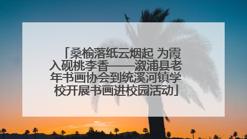 桑榆落纸云烟起 为霞入砚桃李香——溆浦县老年书画协会到统溪河镇学校开展书画进校园活动