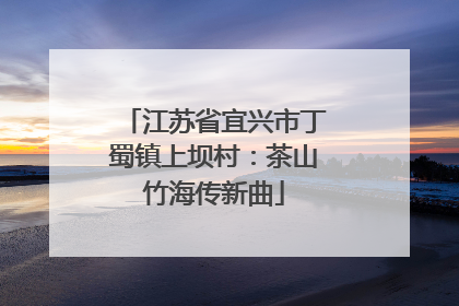 江苏省宜兴市丁蜀镇上坝村：茶山竹海传新曲
