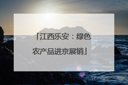 江西乐安：绿色农产品进京展销