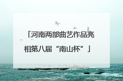 河南两部曲艺作品亮相第八届“南山杯”