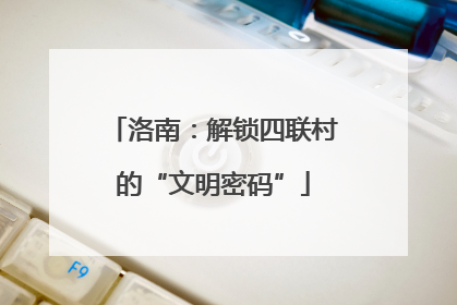 洛南：解锁四联村的“文明密码”