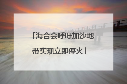 海合会呼吁加沙地带实现立即停火