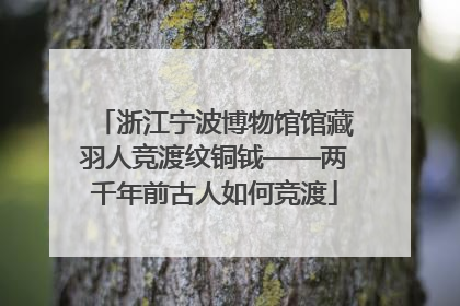 浙江宁波博物馆馆藏羽人竞渡纹铜钺——两千年前古人如何竞渡