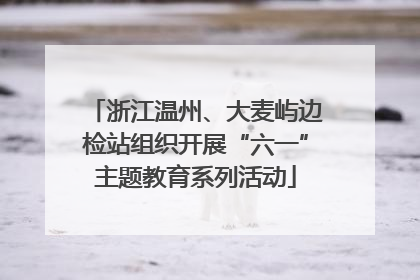 浙江温州、大麦屿边检站组织开展“六一”主题教育系列活动