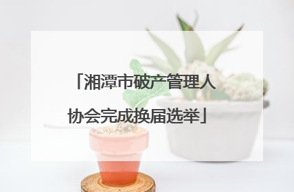 湘潭市破产管理人协会完成换届选举