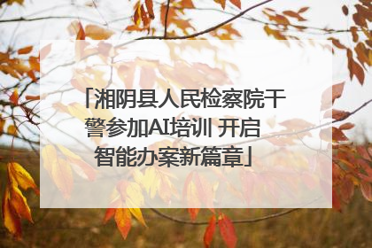 湘阴县人民检察院干警参加AI培训 开启智能办案新篇章