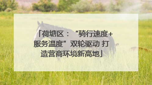 荷塘区：“骑行速度+服务温度”双轮驱动 打造营商环境新高地