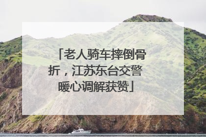 老人骑车摔倒骨折，江苏东台交警暖心调解获赞