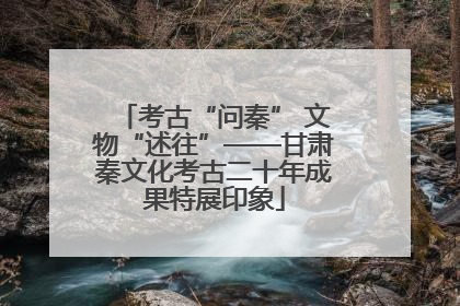 考古“问秦” 文物“述往”——甘肃秦文化考古二十年成果特展印象