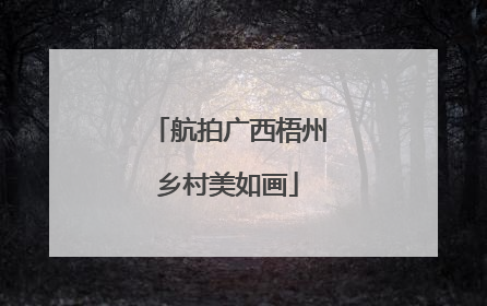 航拍广西梧州乡村美如画