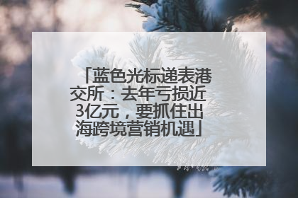 蓝色光标递表港交所：去年亏损近3亿元，要抓住出海跨境营销机遇