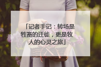 记者手记：转场是牲畜的迁徙，更是牧人的心灵之旅