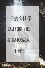 裴金佳带队赴浙江调研退役军人工作