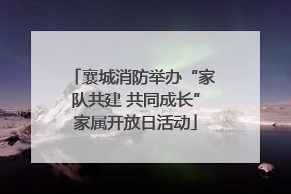 襄城消防举办“家队共建 共同成长”家属开放日活动