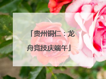 贵州铜仁：龙舟竞技庆端午
