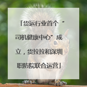 货运行业首个“司机健康中心”成立，货拉拉和深圳职防院联合运营