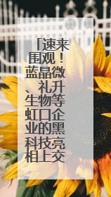 速来围观！蓝晶微、礼升生物等虹口企业的黑科技亮相上交会！