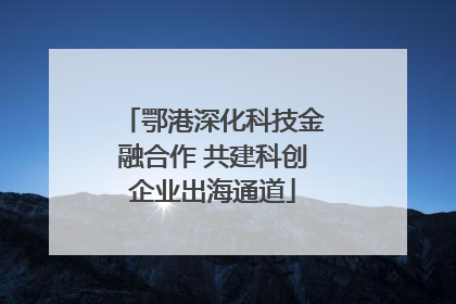 鄂港深化科技金融合作 共建科创企业出海通道