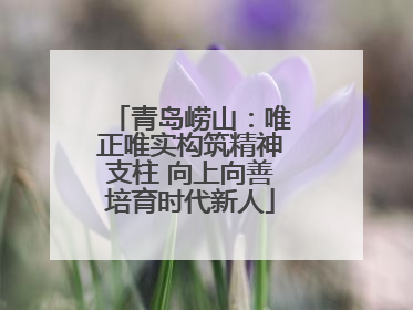 青岛崂山：唯正唯实构筑精神支柱 向上向善培育时代新人